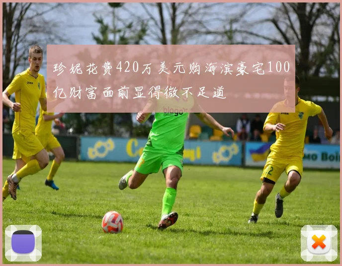 珍妮花费420万美元购海滨豪宅100亿财富面前显得微不足道